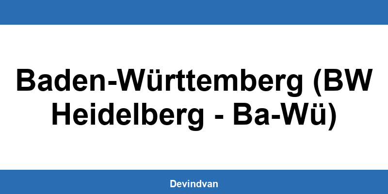 Sparda Bank Baden-Württemberg (BW Heidelberg - Ba-Wü) filialen kontaktieren